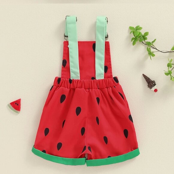 Cocomelon Overalls Jumpsuit First Birthday Bodysuit clothes Coco Melon Romper - Picture 3 of 7